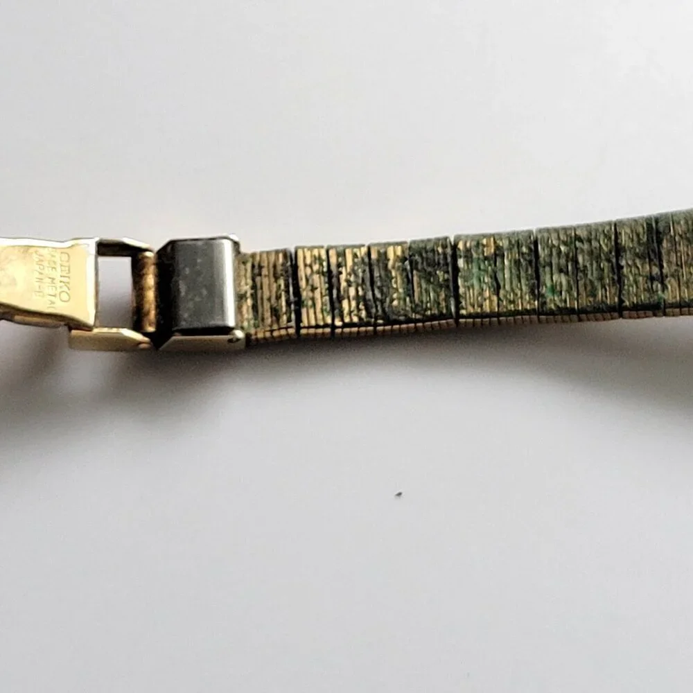 Seiko Watch Women's Vintage Bracelet Stainless Steel Back